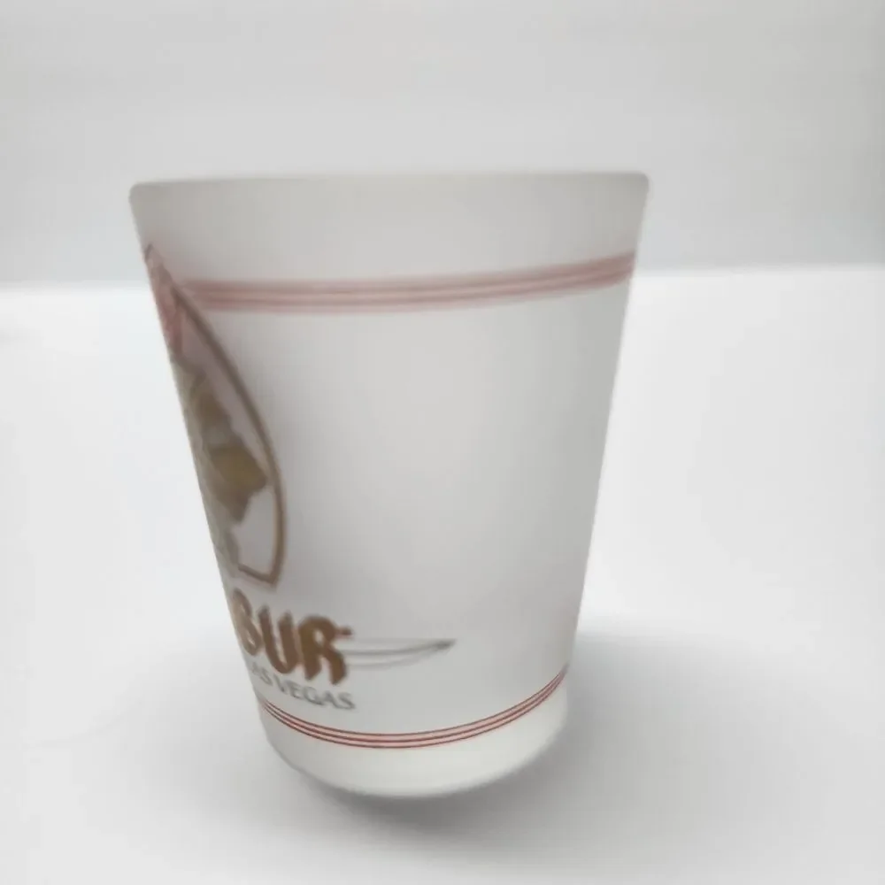 Vintage Excalibur Hotel Casino Las Vegas Frosted Shotglass